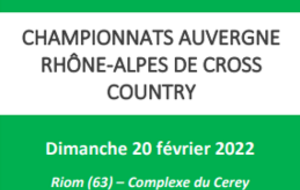 Championnat régional Cross Country 2022