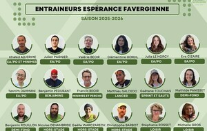 Les entraineurs 2025-2026