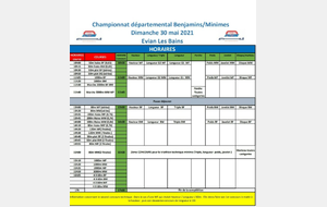 Championnat 74 Benjamins / Minimes a Evian