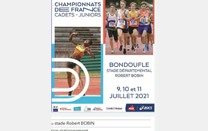 Championnat de France jeunes a Bondoufle avec 4 athlètes. Naila, Dalil, Dimitri et Anouch